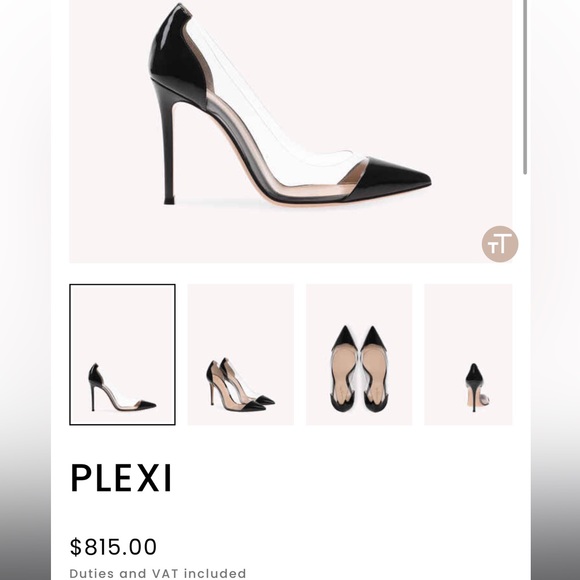 BN Gianvito Rossi Plexi Heels - 41.5 - Picture 4 of 5